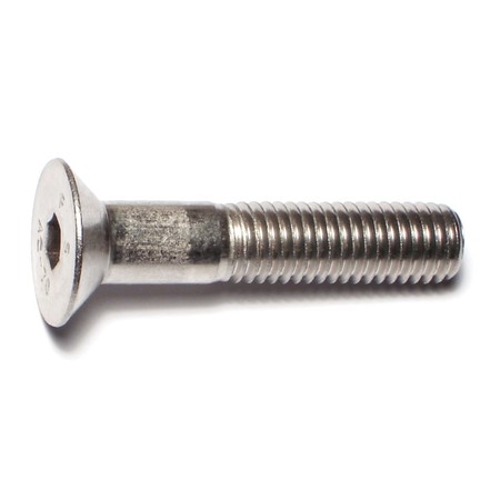 MIDWEST FASTENER M10-1.50 Socket Head Cap Screw, Plain Stainless Steel, 50 mm Length, 2 PK 77074